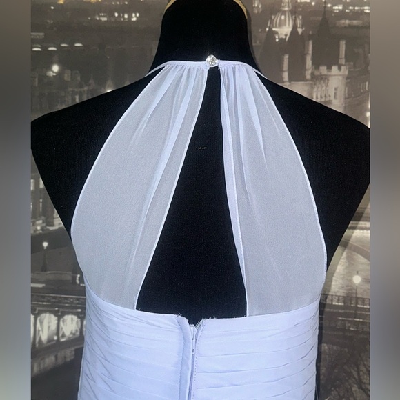 AZAZIE Ginger Lavender A-Line Pleated Chiffon Dress - Picture 5 of 9